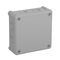 „110” 8-inlet surface-mounted box with knockouts 118x118x46mm IP55 lid for 4 screws gray