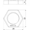 116 M16 LGR PS Kontrnakrętka