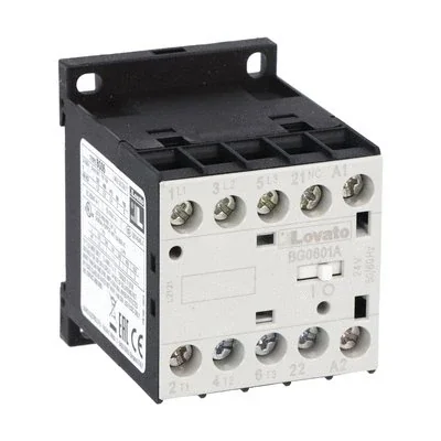 11BG0601A048 3-pole contactor, 6A in AC3, built-in 1NC contact, 48VAC 50/60Hz