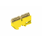 12-module protective terminal block 12x16 mm2 yellow