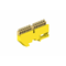 12-module protective terminal block 6x10 mm2 + 6x16 mm2 yellow