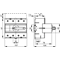 125A six-pole switch disconnector with handle