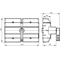125A six-pole switch disconnector with handle