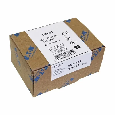 125LET Quick-release insert, 125 A, AC 240 V, DC 150 V, BS88, 18 x 56 mm, aR, BS