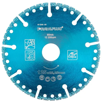 125X22.23MM MULTI DISC WITH DIAMOND EMBEDDING