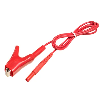 1.2m red 1 kV cable (with crocodile clip)