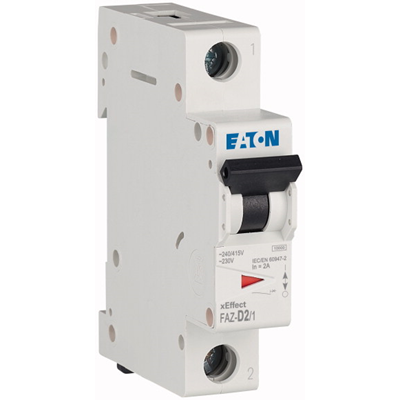 15kA FAZ-D2/1 series overcurrent circuit breaker