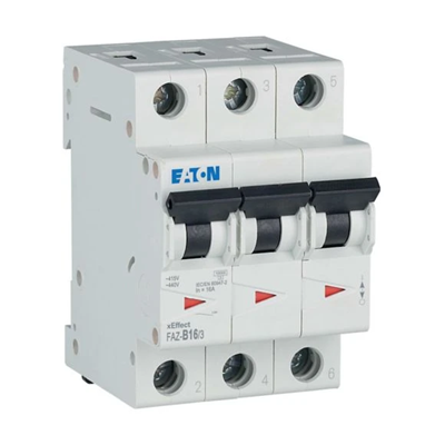 15kA series circuit breaker (3-pole), FAZ-B16/3