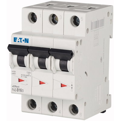 15kA series circuit breaker (3-pole), FAZ-B16/3