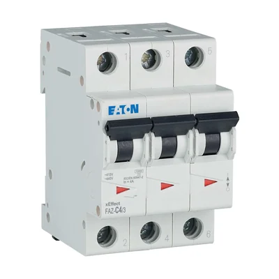 15kA series circuit breaker (3-pole), FAZ-C4/3