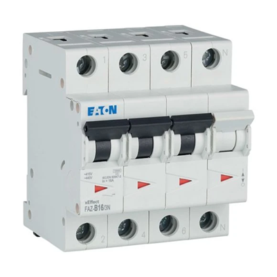 15kA series circuit breaker (3+N-pole), FAZ-B16/3N