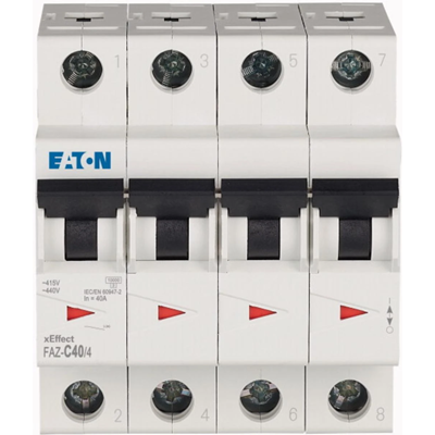 15kA series overcurrent circuit breaker, FAZ-C40/4