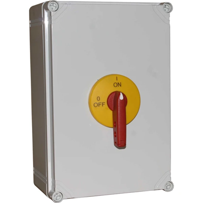 160A three-pole switch disconnector in polycarbonate housing