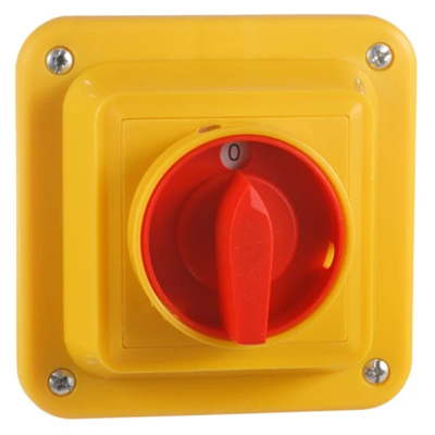 16A cam switch, 0-1 three-pole switch-disconnector in enclosure