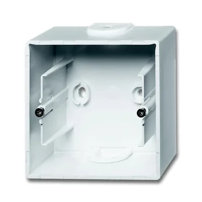 1701-84-500^ADATTATORE A MONTAGGIO SUPERFICIALE, ALLOGGIAMENTO UNIDIREZIONALE PER MECCANISMI E COPERTURE CON TELAIO. -FUTURE-WHITE