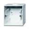1701-84-500^ADATTATORE A MONTAGGIO SUPERFICIALE, ALLOGGIAMENTO UNIDIREZIONALE PER MECCANISMI E COPERTURE CON TELAIO. -FUTURE-WHITE