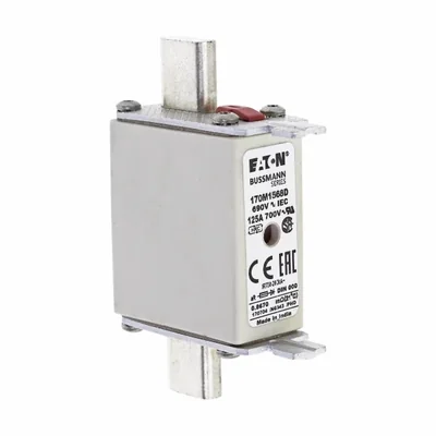 170M1568D Inserto fusibile rapido 125A 690V aR DIN 000 doppio indicatore