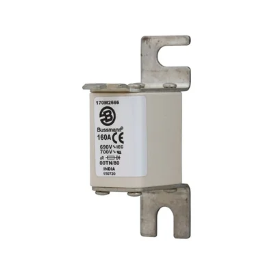170M2666 Schnellverschluss-Einsatz, 160 A, AC 690 V, DIN 00, aR, DIN, IEC, nicht isolierte Griffe