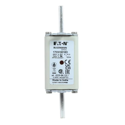 170M3818D Fast fuse 350A 690V aR DIN 1 double indicator