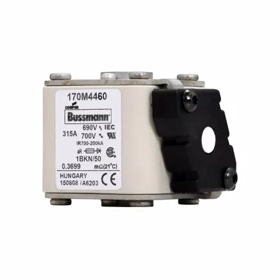 170M4460 Fast-acting insert, 315 A, AC 690 V, size 1, 53 x 69 x 51 mm, aR, IEC, UL, K rating, flush end, M8
