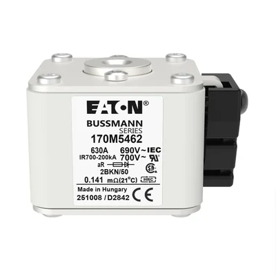 170M5462 Inserto rapido, 630 A, CA 690 V, taglia 2, aR, IEC, UL
