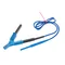 1,8 m langes blaues Kabel, 15 kV, CAT IV 1000 V mit Krokodilklemme