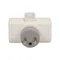 180-degree rotating splitter 2x16A, 1x6A gray and white