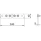 1802 5 CU BigBar potential equalization rail / 5 connections