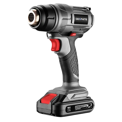 18V Energy+ cordless heat gun, Li-Ion, temperature range 550°C, without battery