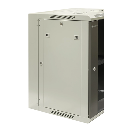 19" 15U divided hanging cabinet