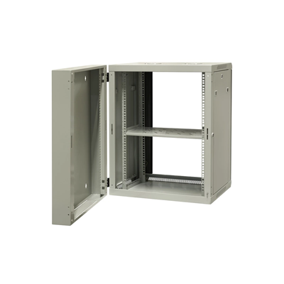 19" 15U divided hanging cabinet