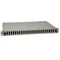 19" 1U 24xSC Duplex (SC Duplex / LC Quad) sliding patch panel, gray; 48-port fiber optic cassettes and glands included
