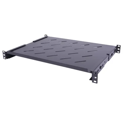 19 1U adjustable shelf, 350-450mm deep, mounted at 4 points