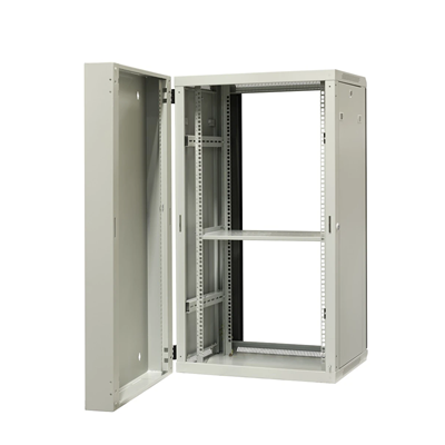 19" 22U divided hanging cabinet