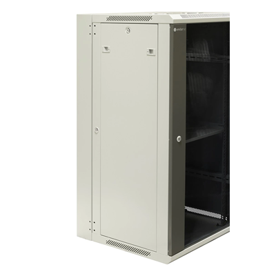 19" 22U divided hanging cabinet