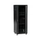 19 42U 600x800 IT cabinet, glass front door, solid steel rear door, lock, 4 supporting beams, 4 adjustable feet, for self-assembly, black Q-LANTEC