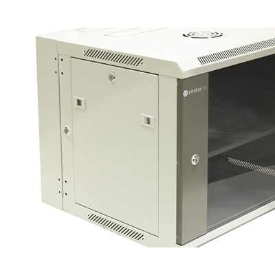 19" 9U divided hanging cabinet