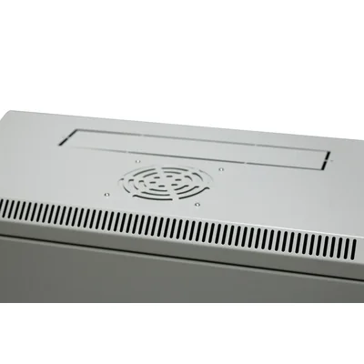 19-Zoll-18U-Einwandschrank, Stahltür, abschließbar, 600 × 300 × 910 mm (Breite/Tiefe/Höhe); RAL: 7044