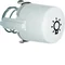 1930/GLASSERIE Button for E10 switch and signaling device with white light symbol
