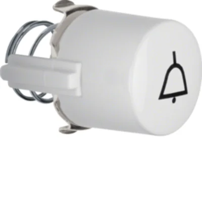1930/GLASSERIE Button for switch and signaling device E10 with bell symbol white