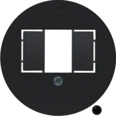 1930/Glasserie Front plate for speaker socket and USB charging black