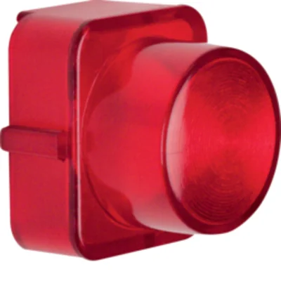 1930/GLASSERIE Tapa de lámpara para semáforo E10, rojo, transparente