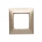 1fach Universalrahmen für Gipskartondosen IP20 / IP44 gold (metallic)