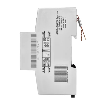 1fázový indikátor spotřeby elektřiny, 80A, MID, přídavný indikátor, pulzní výstup, tlačítko RESET, 2 moduly, DIN TH-35mm