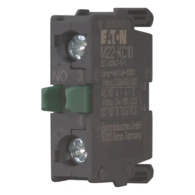 1N contact element for back mounting, M22-KC10