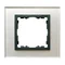 1x Glas - Rahmen silber / Zwischenrahmen graphit