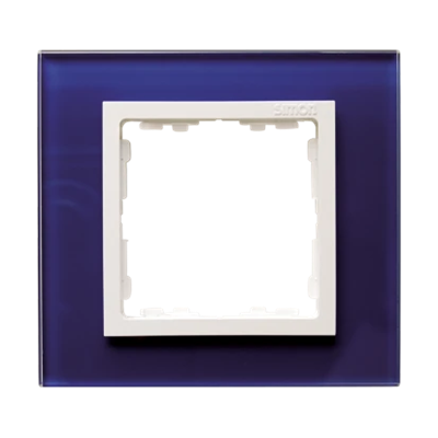 1x glass frame - marine / white intermediate frame