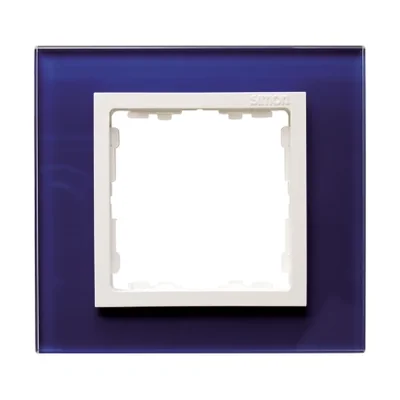 1x glass frame - marine / white intermediate frame