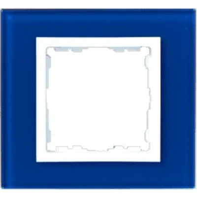 1x glass frame - marine / white intermediate frame