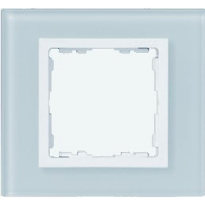 1x glass frame - natural / white intermediate frame